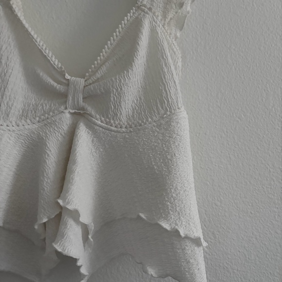White Ruffle Blouse - Picture 3 of 5